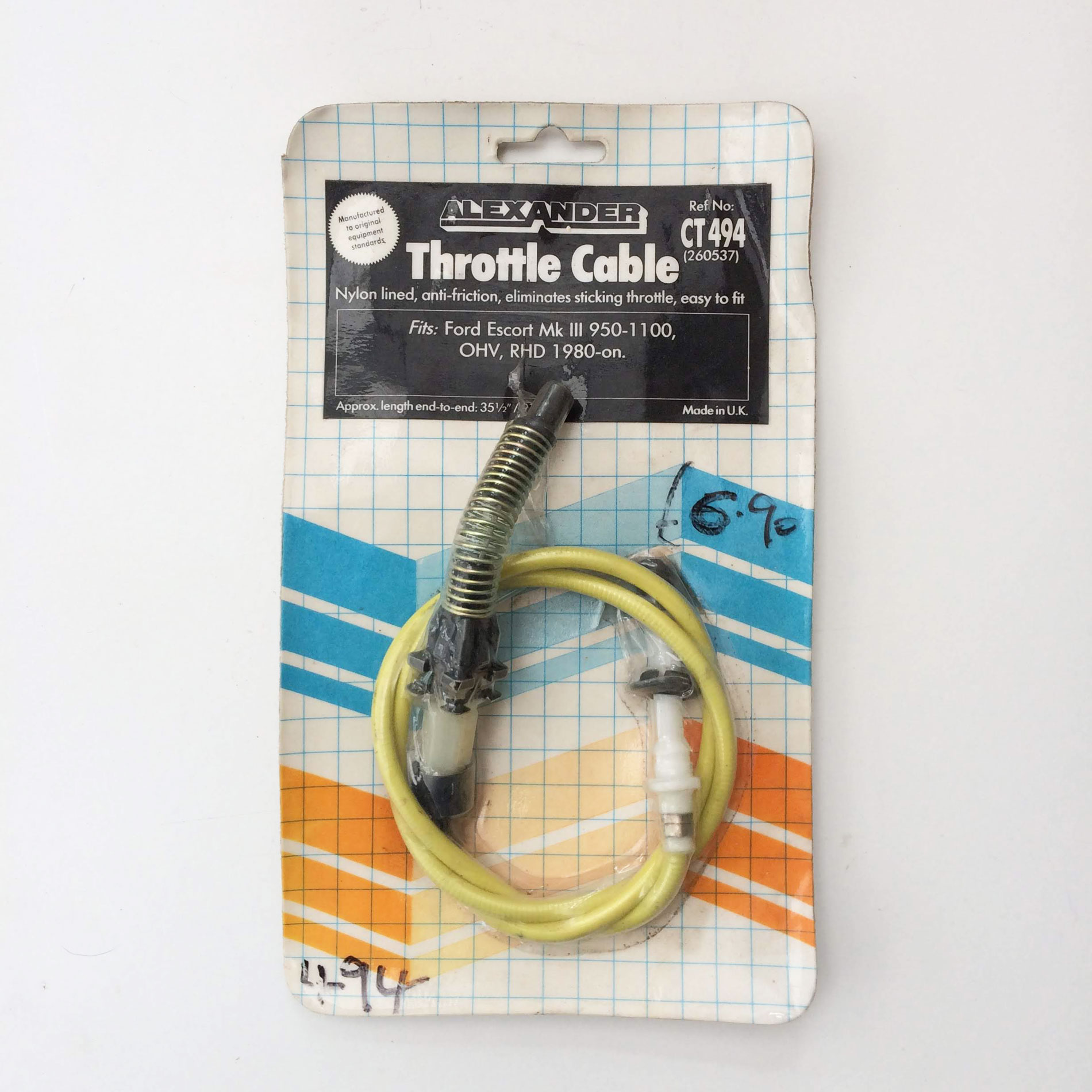 throttle cable escort mk III